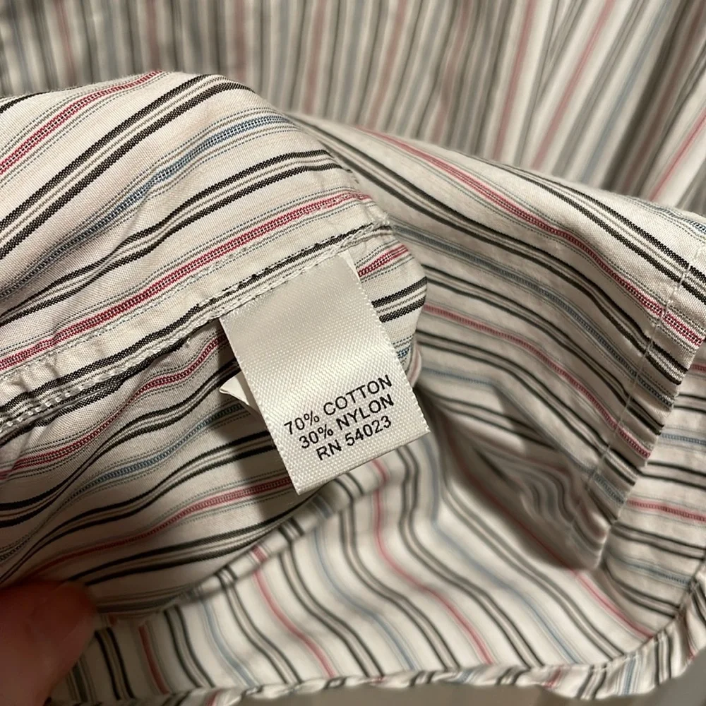Banana Republic striped button down shirt